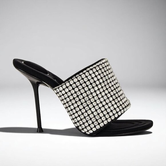NIB Authentic Alexander Wang Sienna Crystal Slide Sandal - Picture 9 of 10